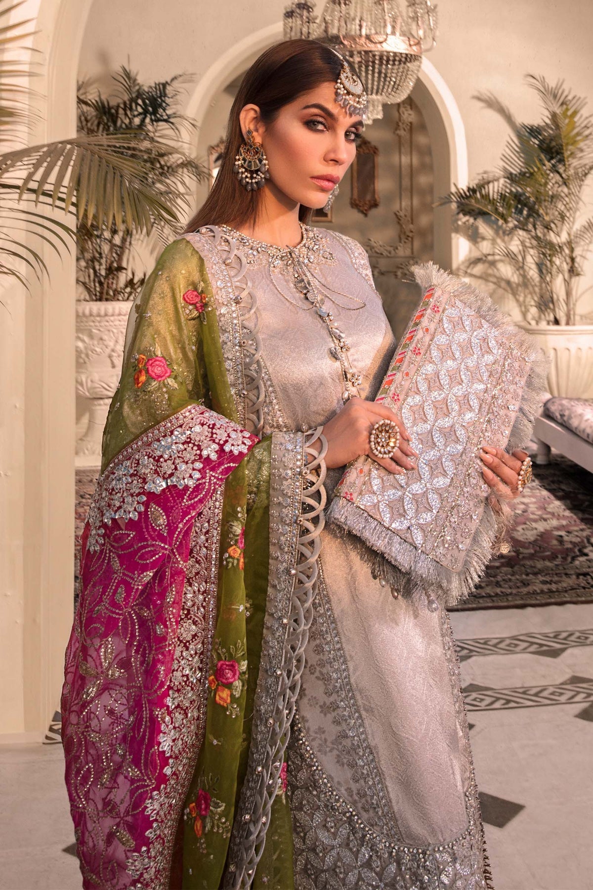 Unstitched EMBROIDERED - Silver BD-2601