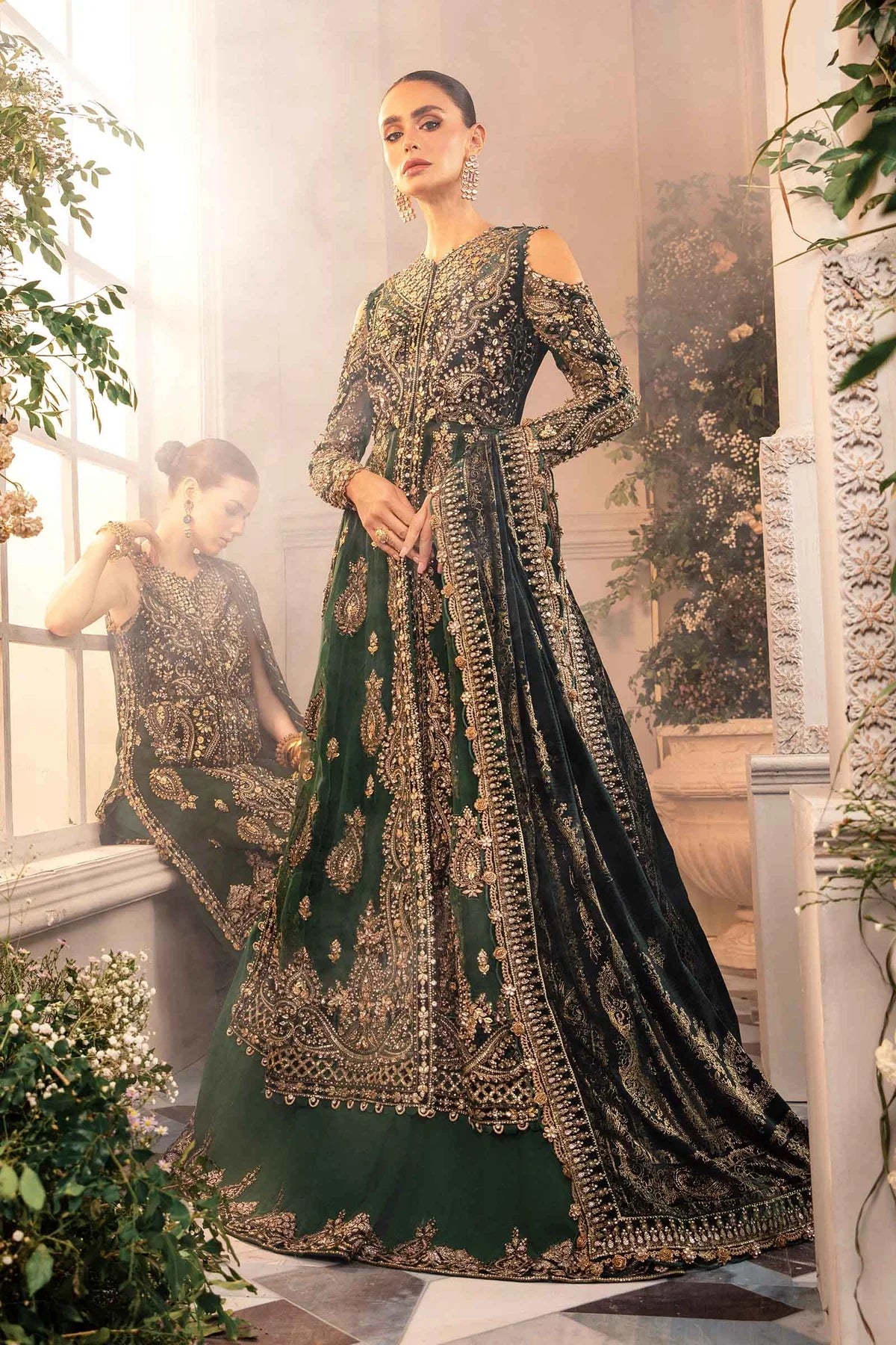 3 Piece Unstitched Embroidered Organza Suit | BD-2904